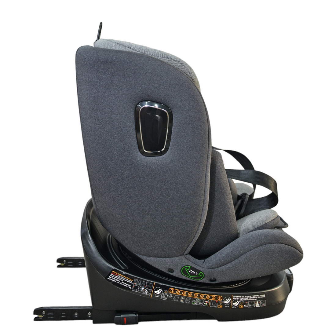 Βρεφικό κάθισμα αυτοκινήτου 0-36 kg isofix 360° μοιρών i-size 40-150cm WD034 Grey