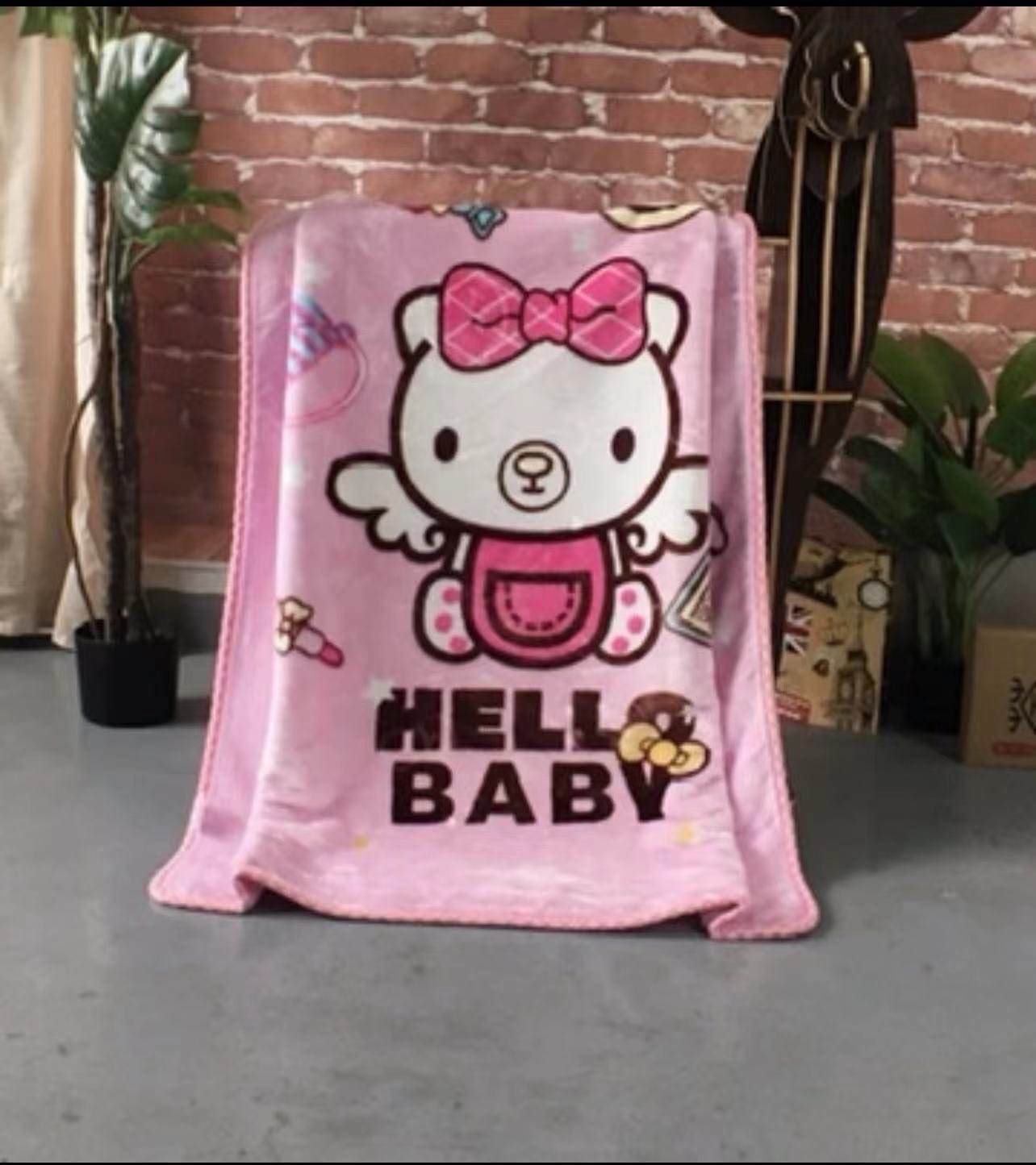 Κουβέρτα Παιδική Βελουτέ 100x130cm Hello Baby