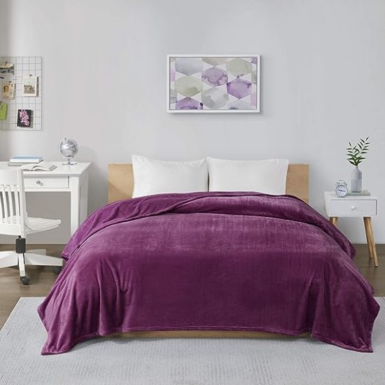 Κουβέρτα Fleece Υπέρδιπλη 220Χ240 Velvet Lilac