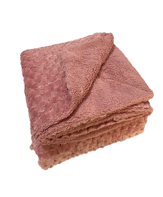 Κουβέρτα Προβατάκι Sherpa Υπέρδιπλη  220Χ240 Boxes Pink