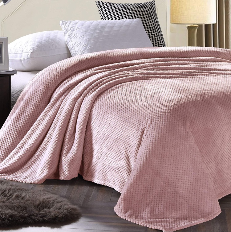 Κουβέρτα Fleece Μονή 160Χ220 POPCORN Pink