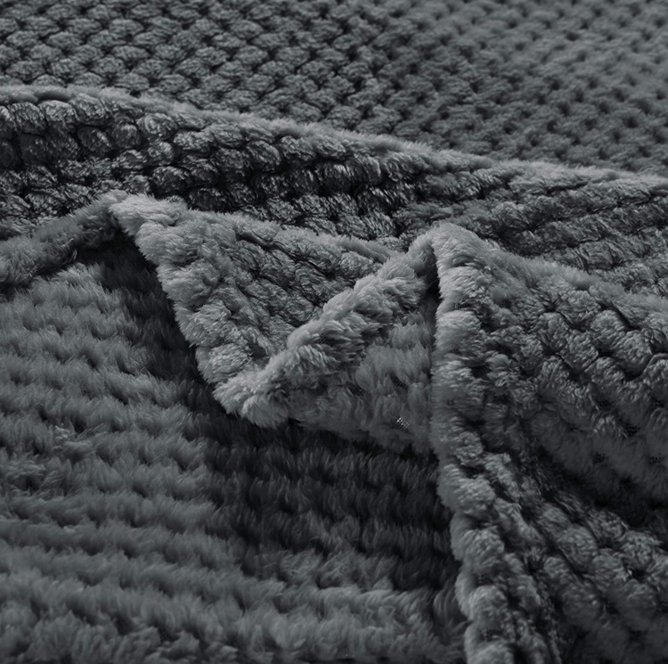 Κουβέρτα Fleece Μονή 160Χ220 POPCORN Dark Grey