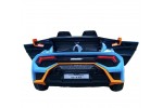 Ηλεκτροκίνητο Αυτοκίνητο Lamborghini Huracan Διθέσιο με USB Bluetooth τιμόνι με λειτουργία drift και τηλεχειριστήριο Γαλάζιο LA555BL